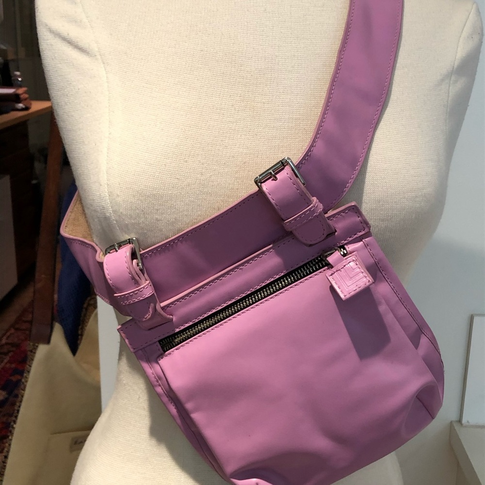 Leather over the shoulder bag